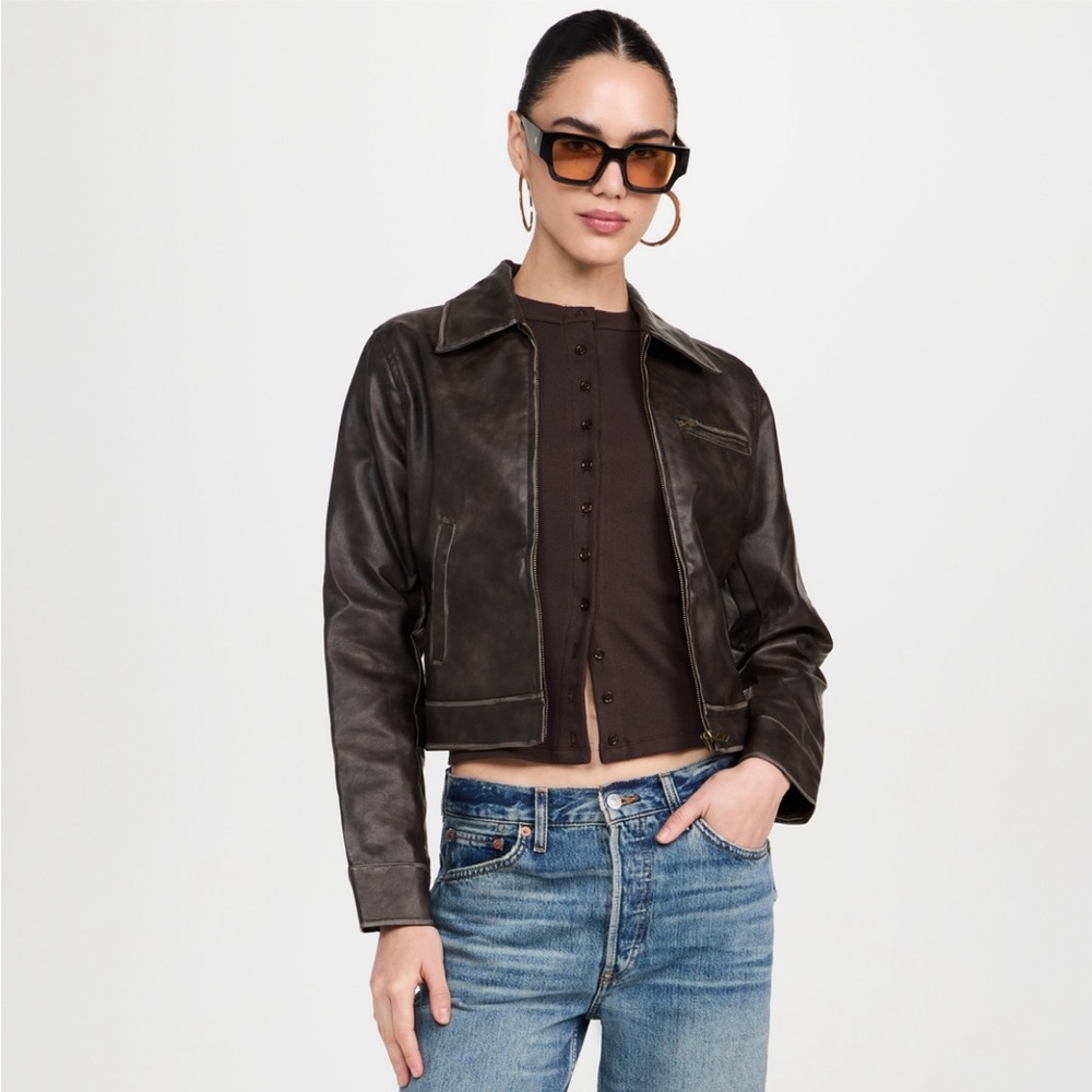 Women's Black Leather Jacket